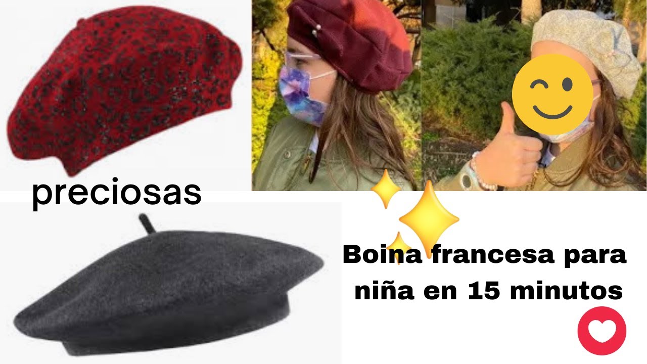 Mira que fácil! Boina francesa para niña en 15 minutos con el patrón 