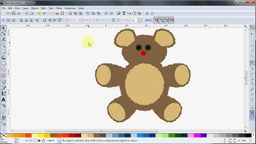 Byteweiser Inkscape Tutorial #14: Add Nodes and Jitter Nodes AND Make a Mean Looking Teddy Bear