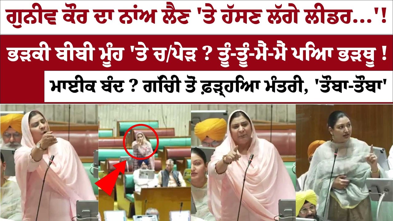 ਗੁਨੀਵ ਕੌਰ ਦਾ ਨਾਂਅ ਲੈਣ 'ਤੇ ਹੱਸਣ ਲੱਗੇ ਲੀਡਰ...'!ਭੜਕੀ ਬੀਬੀ ਮੂੰਹ 'ਤੇ ਚ/ਪੇੜ ? ਤੂੰ-ਤੂੰ-ਮੈਂ-ਮੈਂ ਪਿਆ ਭੜਥੂ !