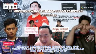 INTERVIEW KOCAK GEEK SETELAH MENANG MELAWAN RBL, KINGDOM DAN PAK AP FULL SENYUM