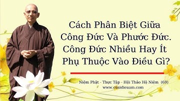 Cách Phân Biệt Giữa Công Đức Và Phước Đức - Công Đức Nhiều Hay Ít Phụ Thuộc Vào Điều Gì? CS Diệu Âm