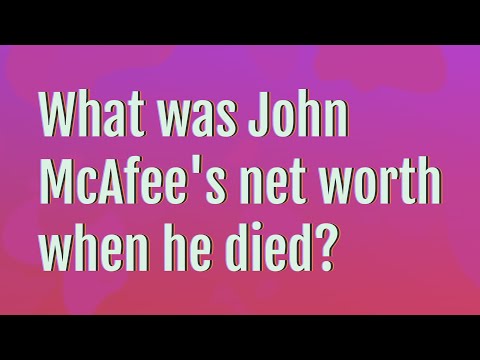 Wideo: John McAfee Net Worth