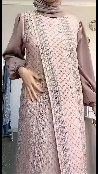 Baju Gamis kombinasi brokat kode 160 #shorts  #bajugamislebaran #shopeehaul