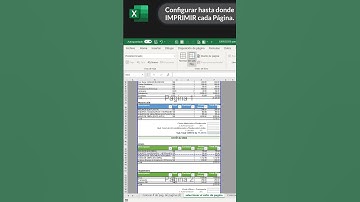Configurar hasta donde Imprimir cada Página en EXCEL 👍😁.