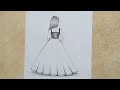 Girl drawing for beginners|how to draw a girl step by step|pencil drawing easy 