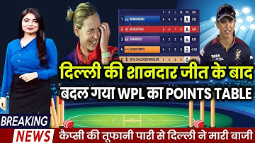 WPL 2023 Today Points Table: दिल्ली की शानदार जीत के बाद बदल गया WPL का POINTS TABLE
