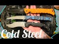 Рубим бутылки ножами Cold Steel