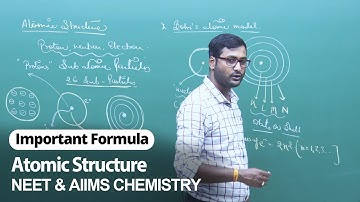 NEET Chemistry | Atomic Structure | Important Formulas | In English | Misostudy
