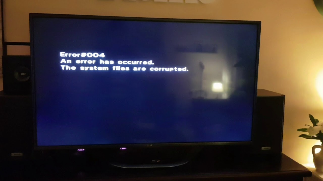 wii system files are corrupted on boot