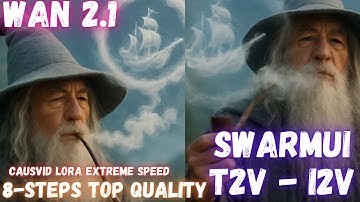 Wan 2.1 Text-to-Video T2V & Image-to-Video I2V Tutorial for SwarmUI with CausVid LoRA Extreme Speed