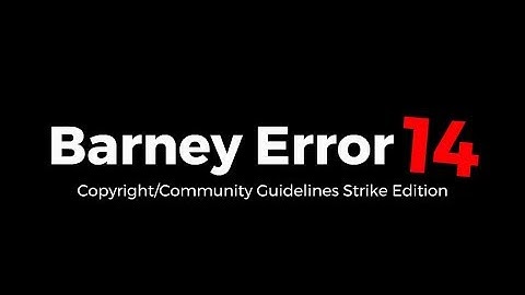 From The WesleyTRV Archives: To Jordan Lau: Barney Error 14 - Teaser Trailer
