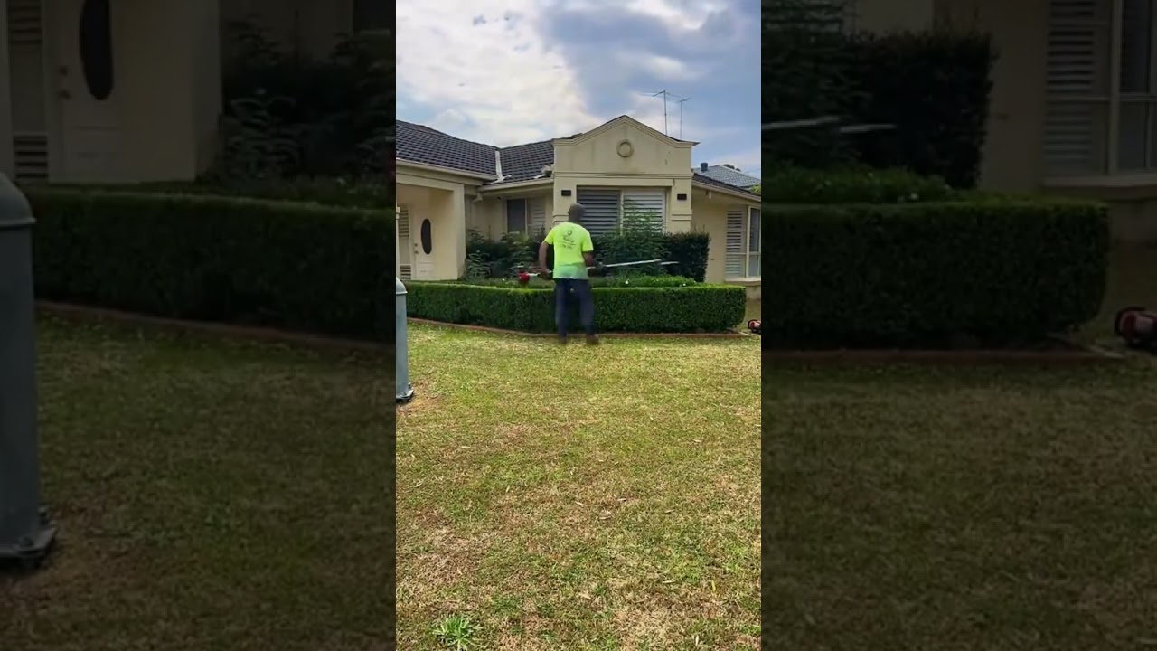 Tidy Hedges, Tidy Garden! 📞 Call 131 546 for a free quote today! #JimsMowing #HedgeTrimming