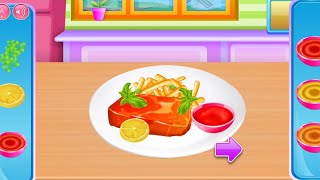 Jogando Kids Cooking - FAZENDO BIFE COM BATA FRITA screenshot 2