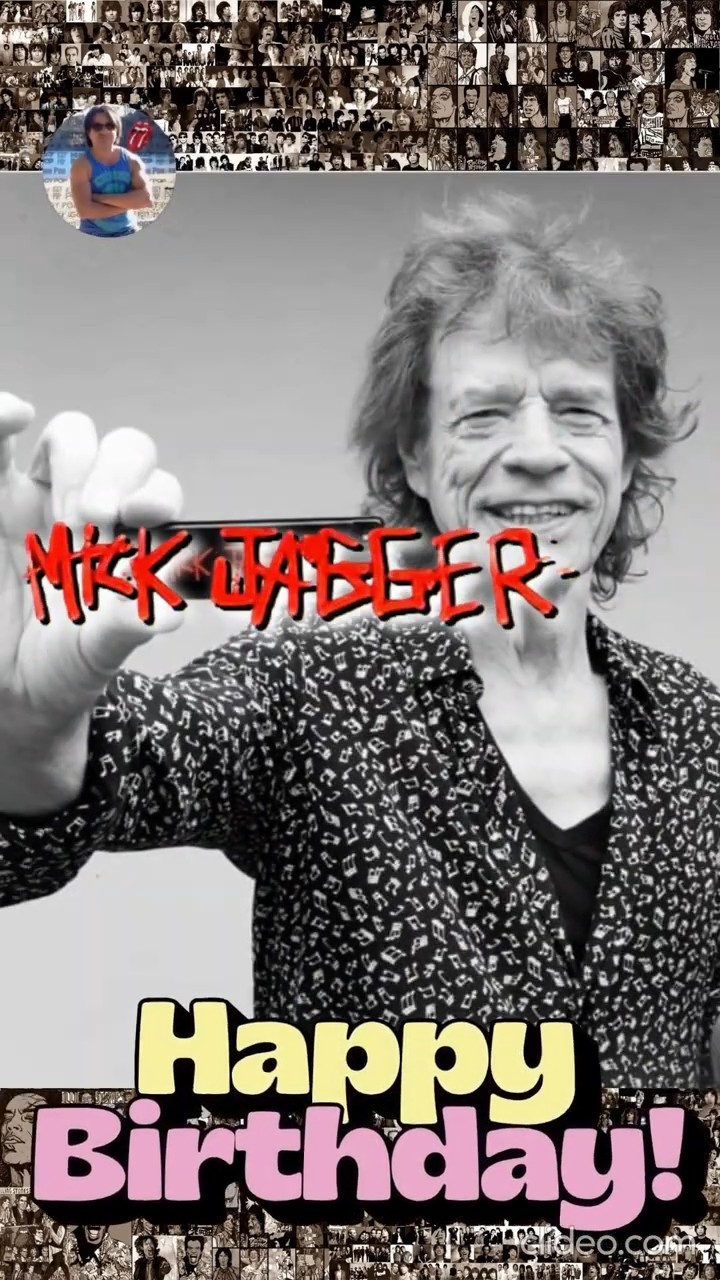 洋楽 Mick Jagger Happy Birthday Box Stones Mick Jagger - Happy Birthday (it's only rock and roll) - YouTube