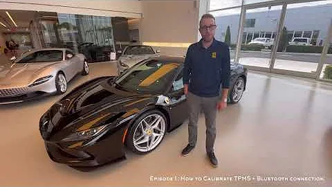 Ferrari F8 - How to Calibrate TPMS + Bluetooth Connection