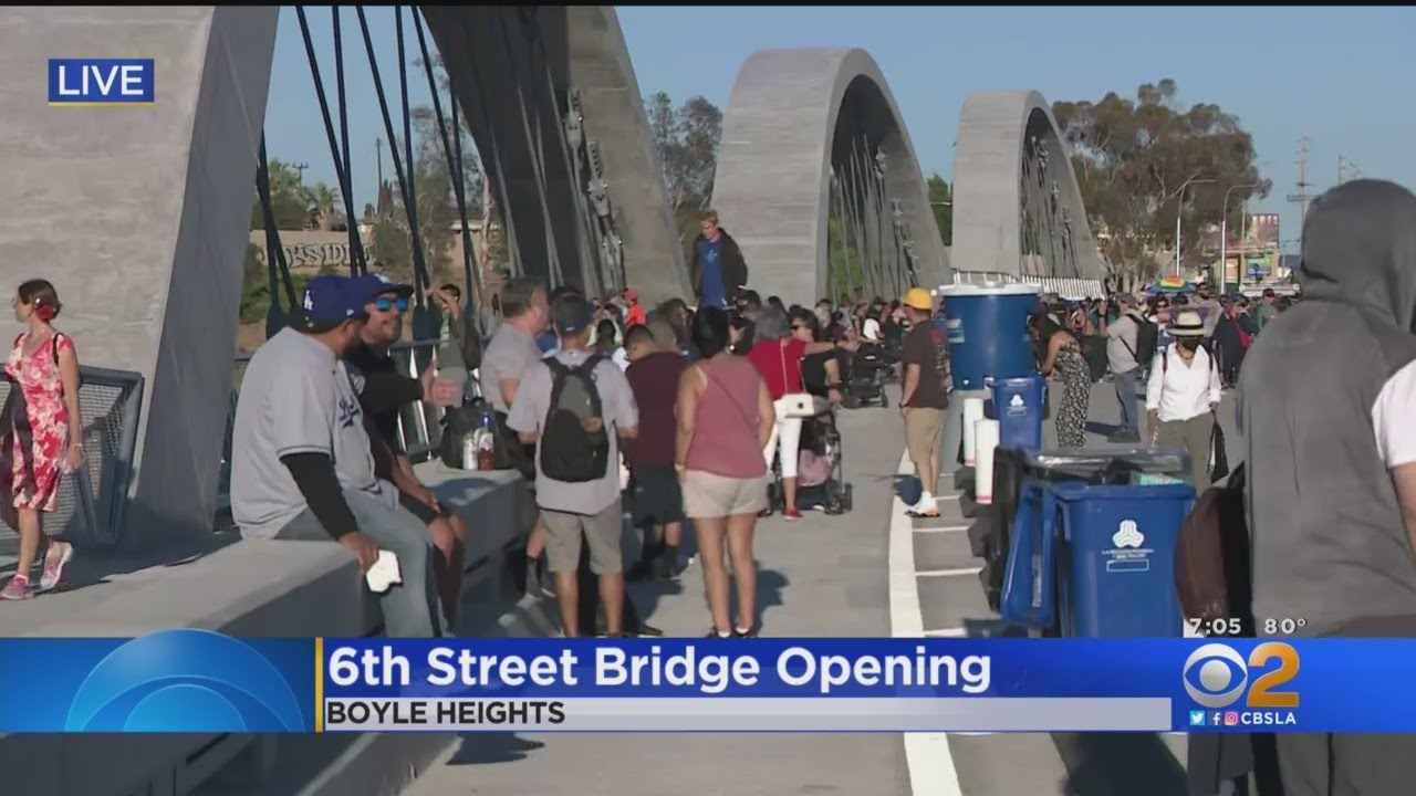 Newly Constructed 6Th Street Bridge Opens To Public