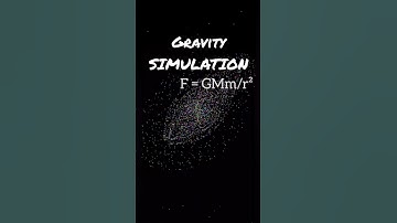 GRAVITY SIMULATION #physics #simulation #shorts