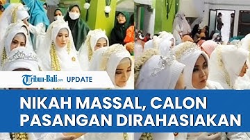 Viral Video Nikah Massal di Sidoarjo, Calon Pasangan Dirahasiakan hingga Selesai Akad