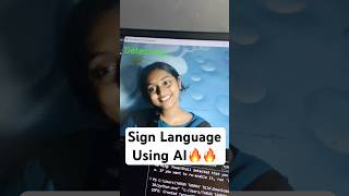 Sign Language Using AI #ai #aiproject #project #programming #coding #artificialintelligence #iot