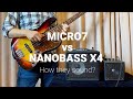 PJB MICRO7 vs NANOBASS X4 ベースアンプ比較【ヘッドホン推奨】