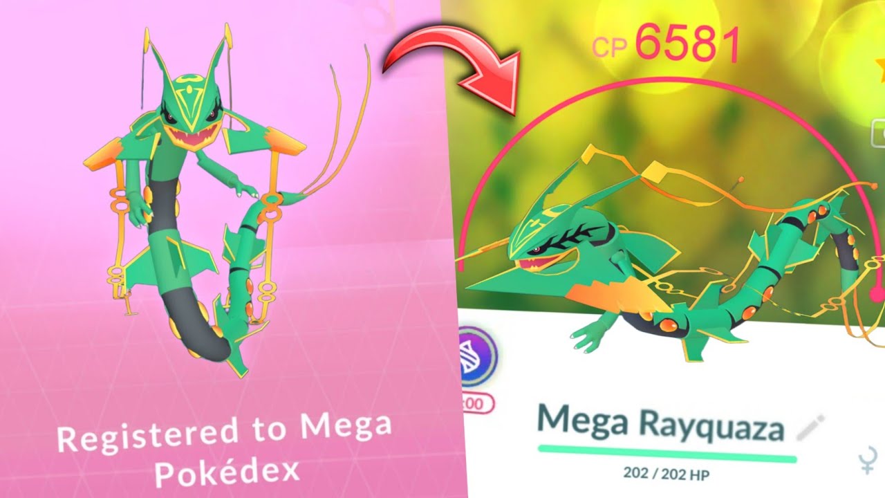 This is how I flex my Shiny Mega Rayquaza! This is my #ShinyPokemon #L