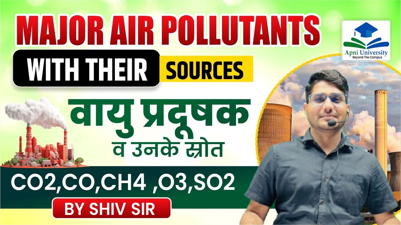 People Development And Environment For UGC NET Paper 1 | Air Pollution & Pollutants By Shiv Sir