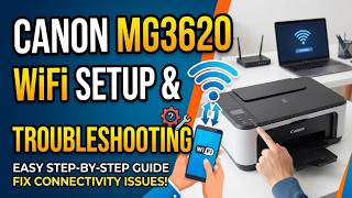 Canon MG3620 WiFi Setup and Troubleshooting