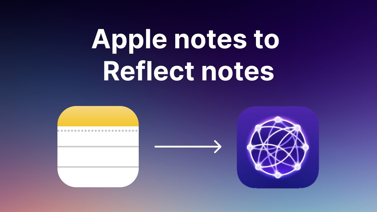 Fast apple notes export hack for reflect youtube