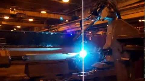 Motoman robot in twin wire welding application