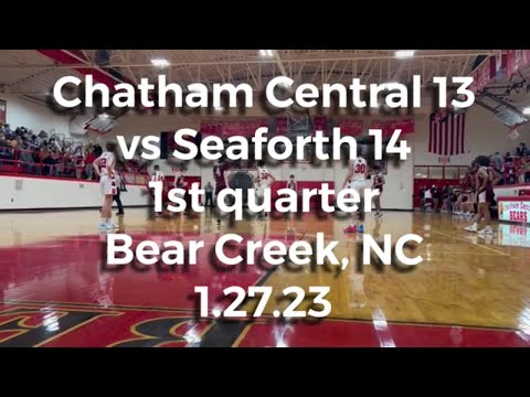 1st quarter Chatham Central high school vs Seaforth high school basketball 🏀 game - 1.27.23