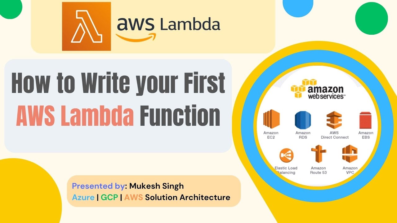 AWS - How to Write Your First AWS Lambda Function | Easy to Go Example ...