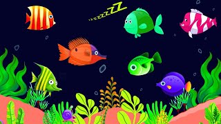 Mozart &amp; Brahms Lullabies🌙💤 Sea Aquarium Animation🐠 Calming Fish💤Baby Sleep Music #sleepmusic #102