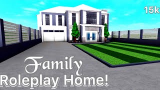 Roblox | Bloxburg: Family Roleplay Home!| 15k |( Exterior Speedbuild)
