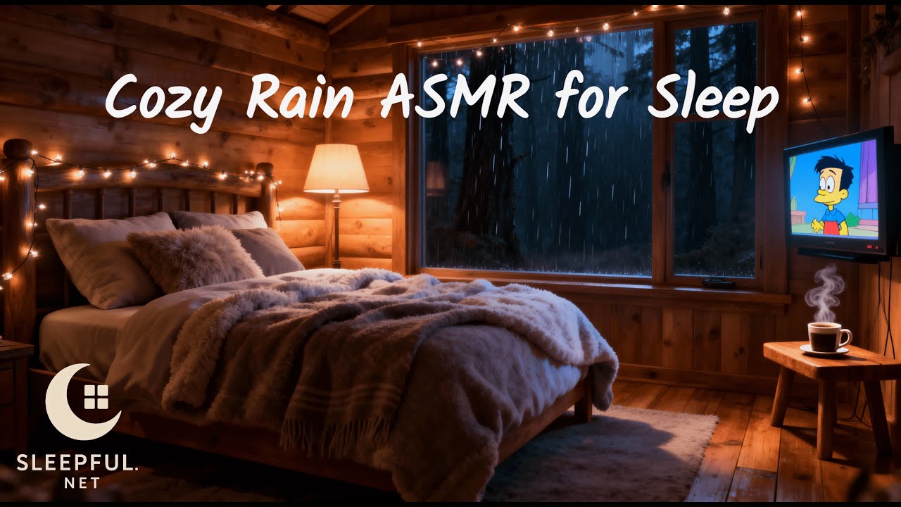 Cozy Cabin in the Woods 🌧️ Rain & Thunder ASMR for Deep Sleep 😴 - YouTube