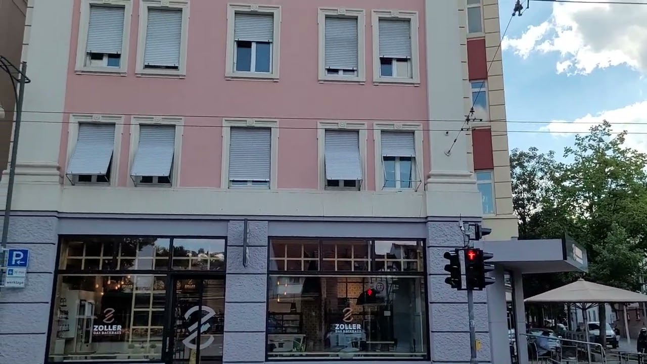 Esslingen am Neckar: Neckarstraße (Charlottenplatz). Trolleybus nr. 501, route 101