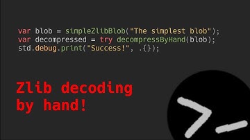 Decompressing the simplest zlib blob by hand
