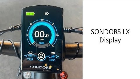 SONDORS LX Display
