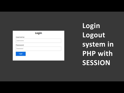 Login Logout System in PHP with SESSION | PHP and MySQL Database | E-CODEC