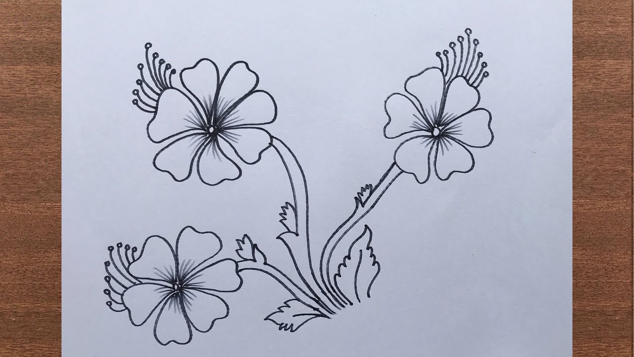 Meerkatsu Art: Floral Composition in Ballpoint Pen