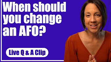 When to change AFO?