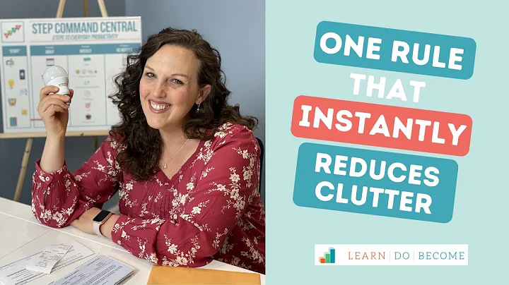 One Rule that INSTANTLY Reduces Clutter