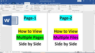 How to View Multiple Pages in MS Word | View Multiple MS Word Files Side by Side