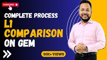 CLASS-13 | L1 Comparison on GeM | GeM L1 Process | How to make L1 on GeM |Direct Purchase |L1 on GeM