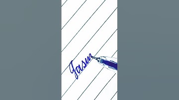 writing a name "Jasmeet" in cursive #shorts
