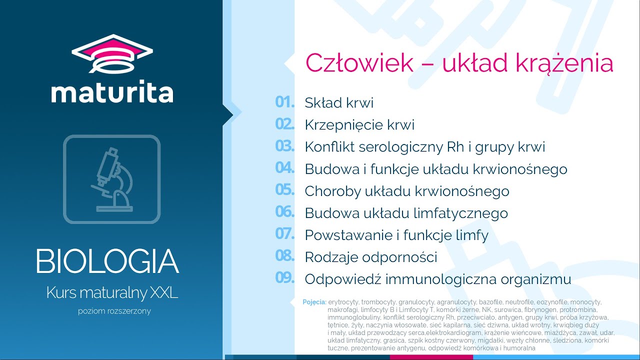 Sprawdzian Z Biologii Układ Krążenia Odpowiedzi - 17. Układ krwionośny i limfatyczny człowieka - Kurs maturalny z