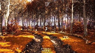 Unreal Engine 5 | Speed Level Design | Autumn Fall Forest Path Landscape | Part-2