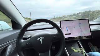 Tesla Model 3 - Full self driving - City driving
