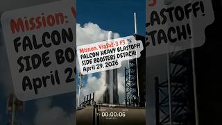 BOOSTERS SEPARATE! Falcon Heavy Launch Action!🚀💥April 29, 2026 #shorts