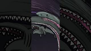 Beware of sharks... in the sky? 🐟 #shorts #shark #animation screenshot 4