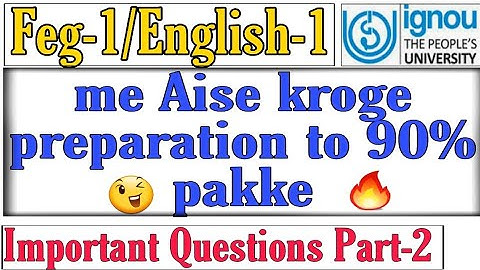 Feg-1/begf-1 most important questions part-2